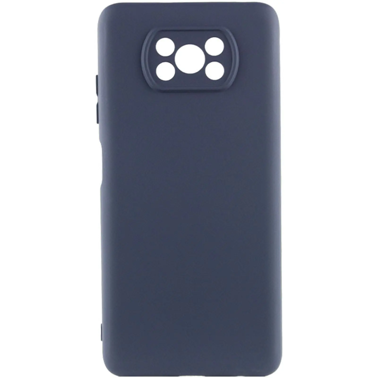 Чехол Silicone Cover Lakshmi Full Camera (AAA) для Xiaomi Poco X3 NFC / Poco X3 Pro, Темно-синий / Midnight blue, Силикон, купить оптом с доставкой