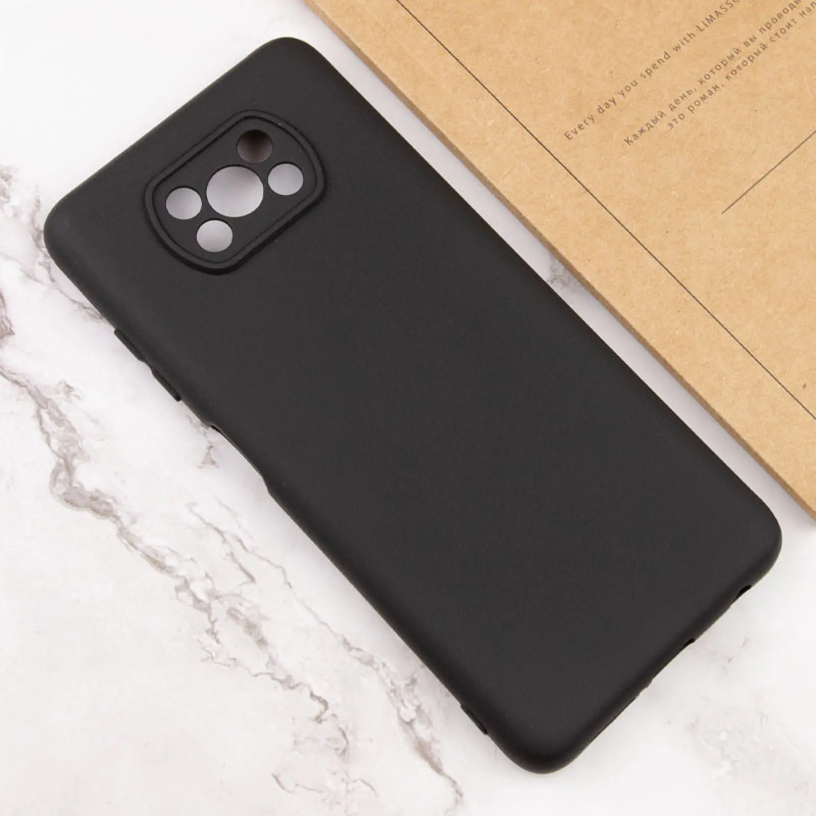 Чехол Silicone Cover Lakshmi Full Camera (AAA) для Xiaomi Poco X3 NFC / Poco X3 Pro, Черный / Black 2, Силикон, купить оптом с доставкой