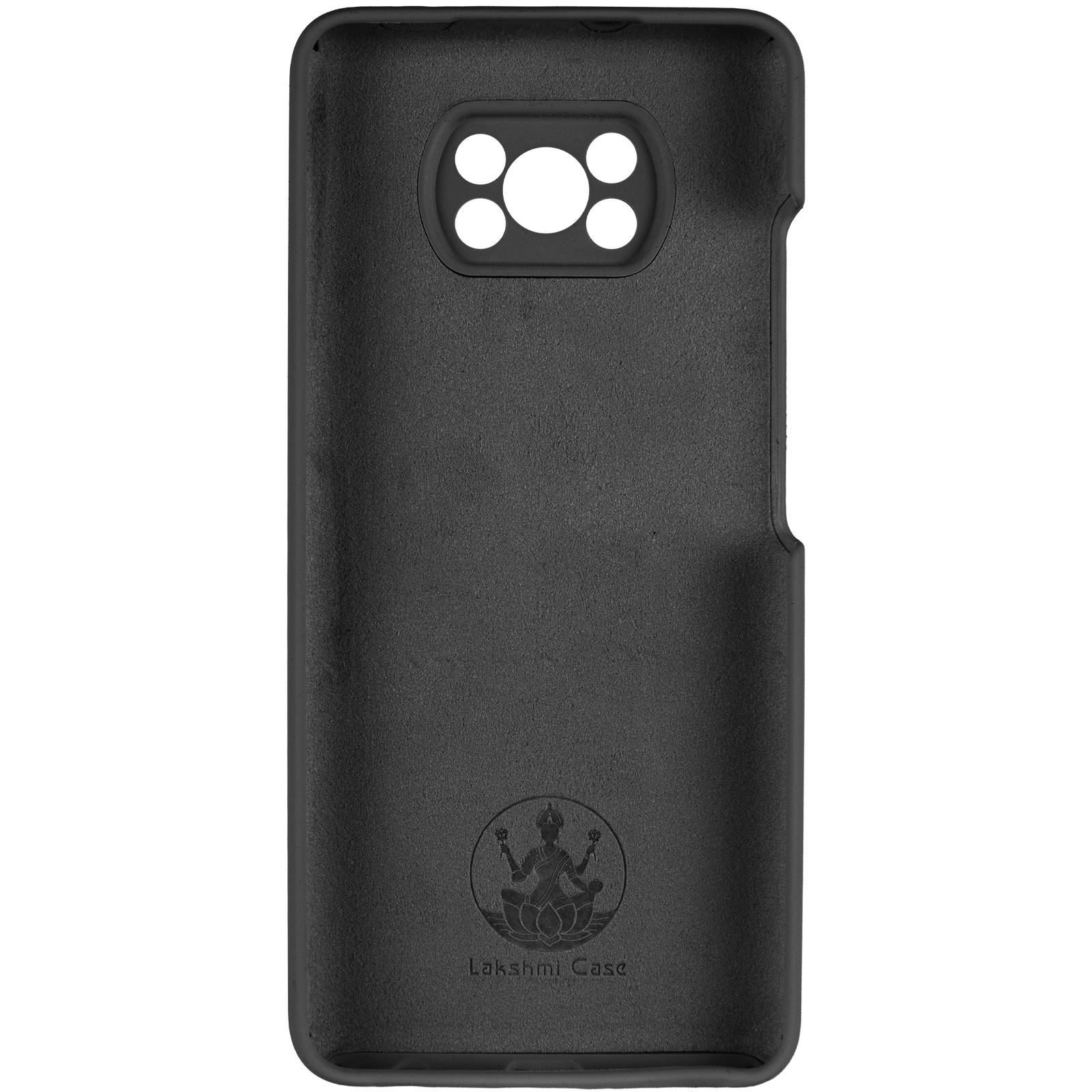 Чохол Silicone Cover Lakshmi Full Camera (AAA) для Xiaomi Poco X3 NFC / Poco X3 Pro, Чорний / Black 3, Силікон, купити оптом з доставкою