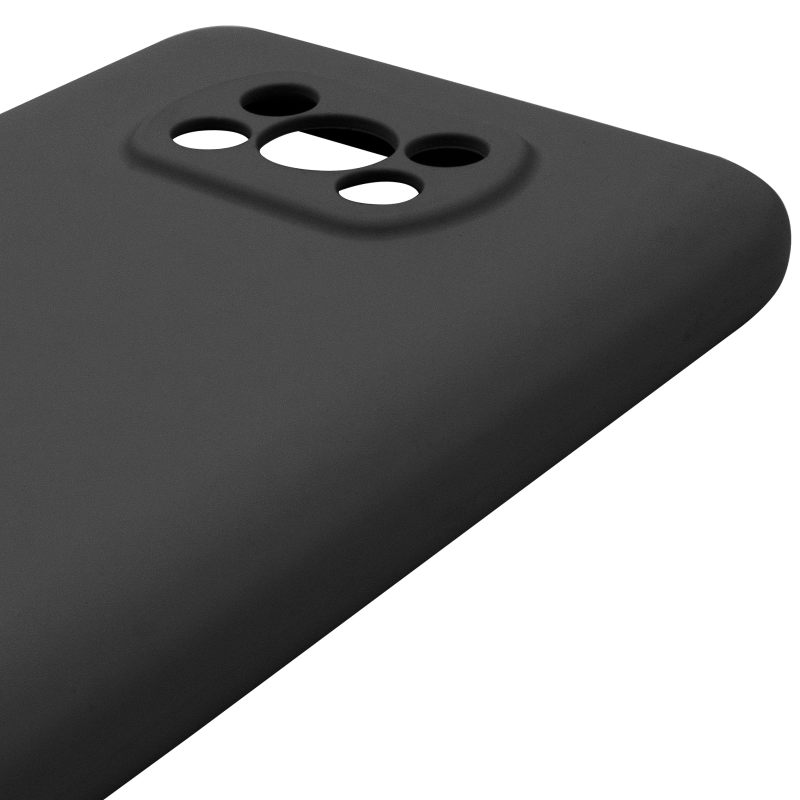 Чохол Silicone Cover Lakshmi Full Camera (AAA) для Xiaomi Poco X3 NFC / Poco X3 Pro, Чорний / Black 4, Силікон, купити оптом з доставкою