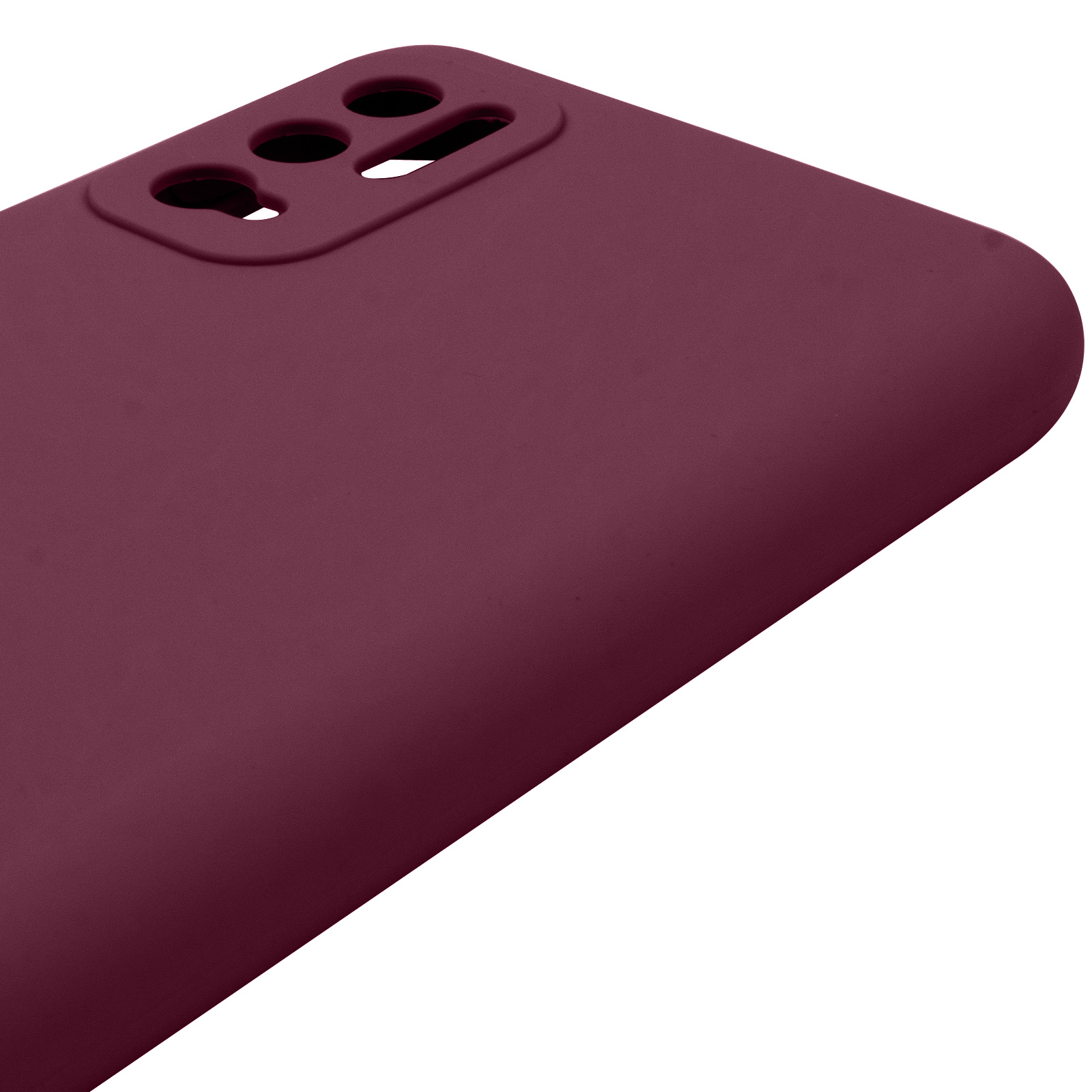Чохол Silicone Cover Lakshmi Full Camera (AAA) для Xiaomi Redmi Note 10 5G, Бордовий / Plum 3, Силікон, купити оптом з доставкою