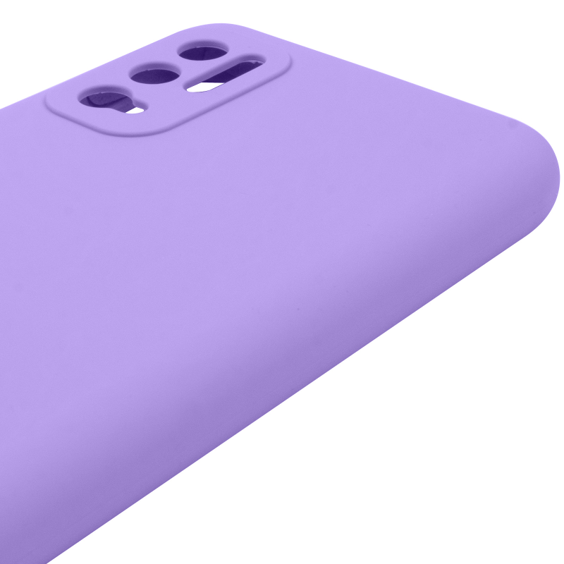 Чохол Silicone Cover Lakshmi Full Camera (AAA) для Xiaomi Redmi Note 10 5G, Бузковий / Dasheen 3, Силікон, купити оптом з доставкою