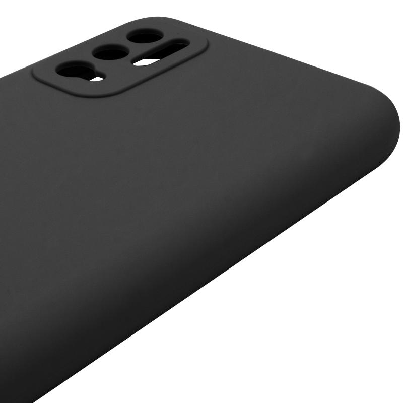 Чохол Silicone Cover Lakshmi Full Camera (AAA) для Xiaomi Redmi Note 10 5G, Чорний / Black 4, Силікон, купити оптом з доставкою