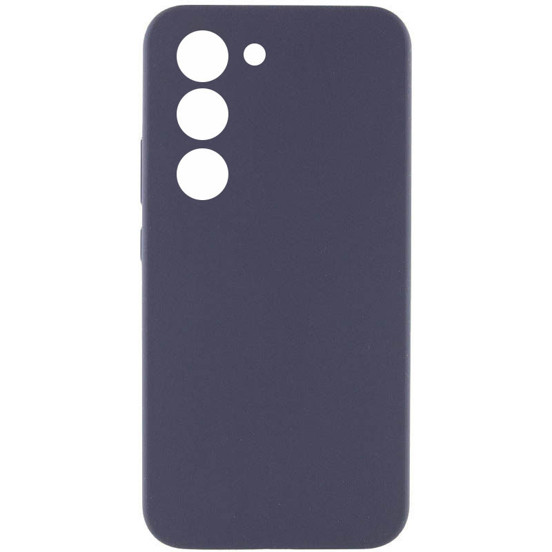 Чехол Silicone Cover Lakshmi Full Camera (AAA) для Samsung Galaxy S21 FE, Серый / Dark Gray, Силикон, купить оптом с доставкой