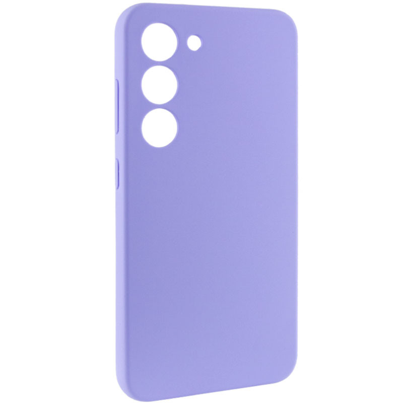 Чехол Silicone Cover Lakshmi Full Camera (AAA) для Samsung Galaxy S21 FE, Сиреневый / Dasheen 1, Силикон, купить оптом с доставкой