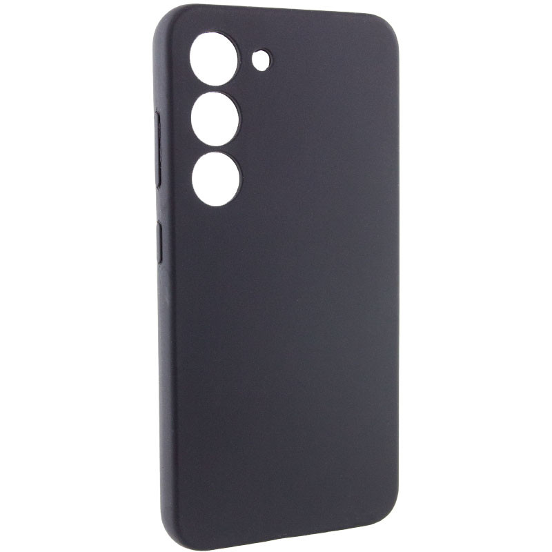 Чехол Silicone Cover Lakshmi Full Camera (AAA) для Samsung Galaxy S21 FE, Черный / Black 1, Силикон, купить оптом с доставкой