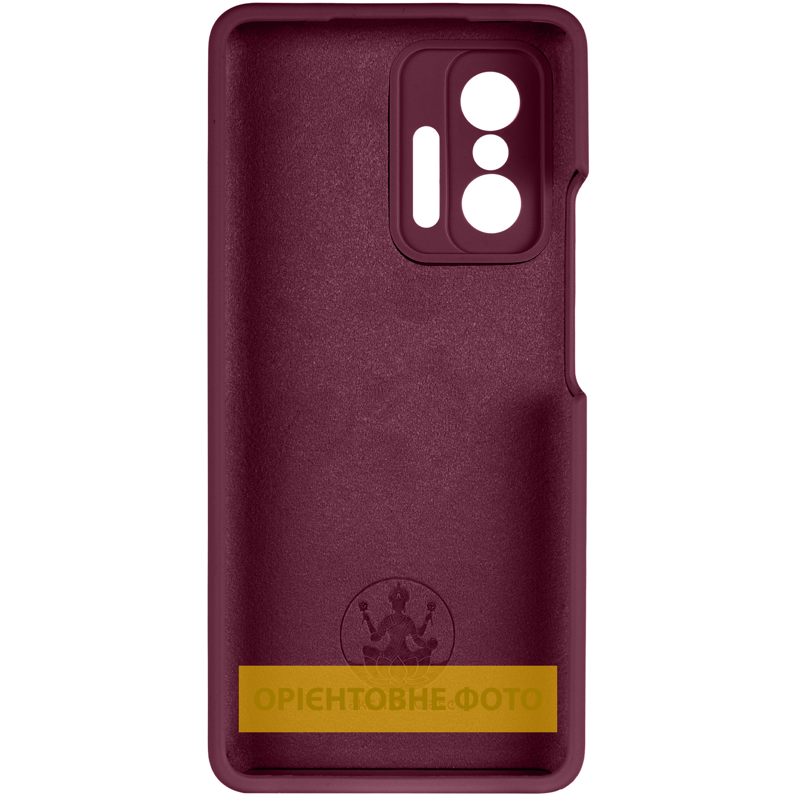 Чохол Silicone Cover Lakshmi Full Camera (AAA) для Xiaomi 11T / 11T Pro, Бордовий / Plum 2, Силікон, купити оптом з доставкою
