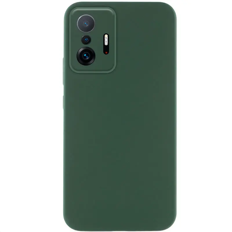 Чехол Silicone Cover Lakshmi Full Camera (AAA) для Xiaomi 11T / 11T Pro, Зеленый / Cyprus Green, Силикон, купить оптом с доставкой