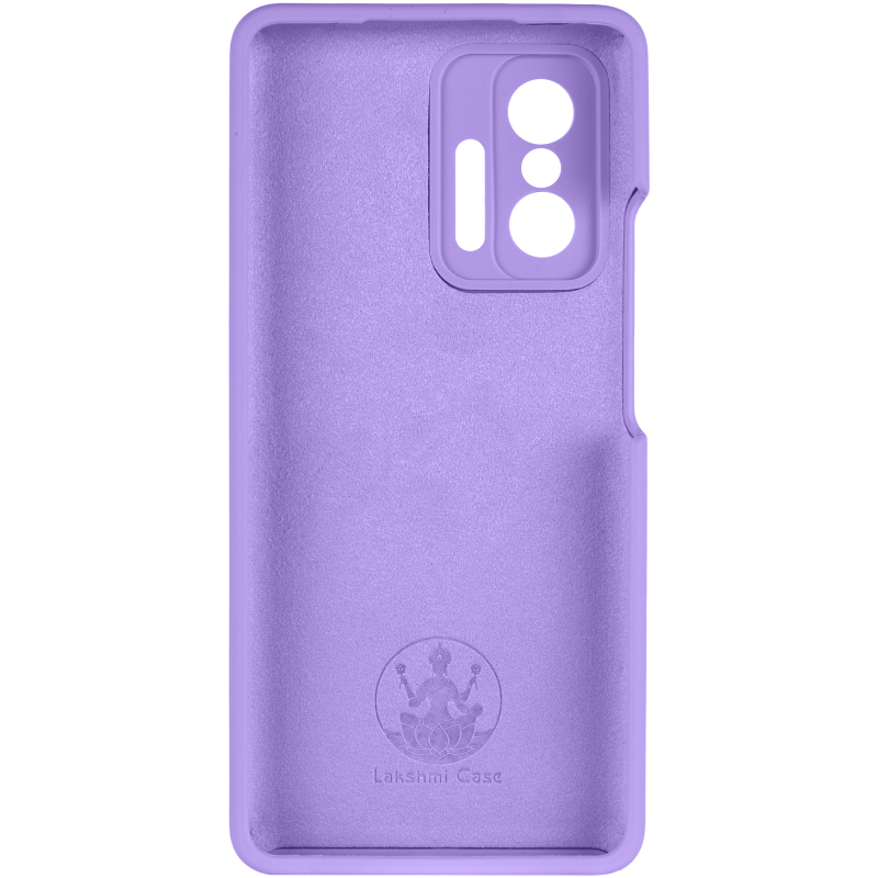 Чохол Silicone Cover Lakshmi Full Camera (AAA) для Xiaomi 11T / 11T Pro, Бузковий / Dasheen 2, Силікон, купити оптом з доставкою