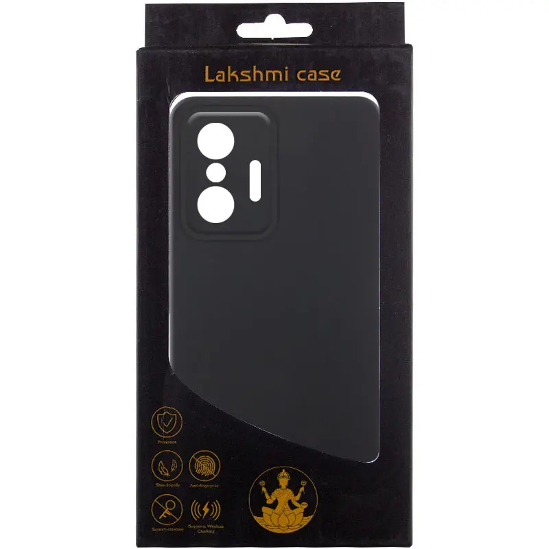 Чехол Silicone Cover Lakshmi Full Camera (AAA) для Xiaomi 11T / 11T Pro, Черный / Black 1, Силикон, купить оптом с доставкой