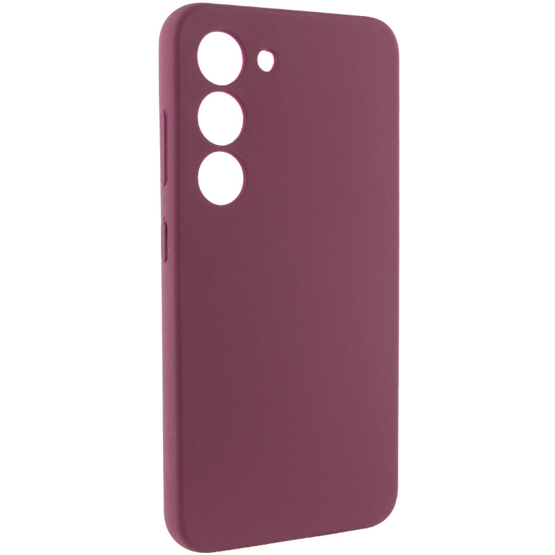 Чохол Silicone Cover Lakshmi Full Camera (AAA) для Samsung Galaxy S22, Бордовий / Plum 1, Силікон, купити оптом з доставкою