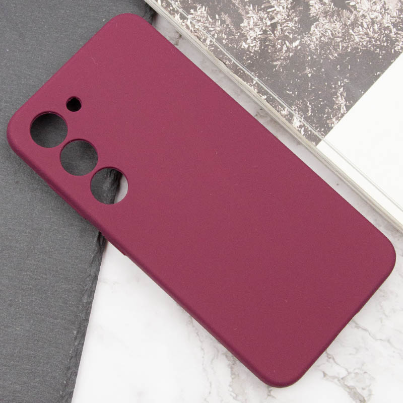 Чохол Silicone Cover Lakshmi Full Camera (AAA) для Samsung Galaxy S22, Бордовий / Plum 4, Силікон, купити оптом з доставкою