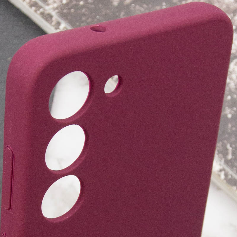 Чохол Silicone Cover Lakshmi Full Camera (AAA) для Samsung Galaxy S22, Бордовий / Plum 5, Силікон, купити оптом з доставкою