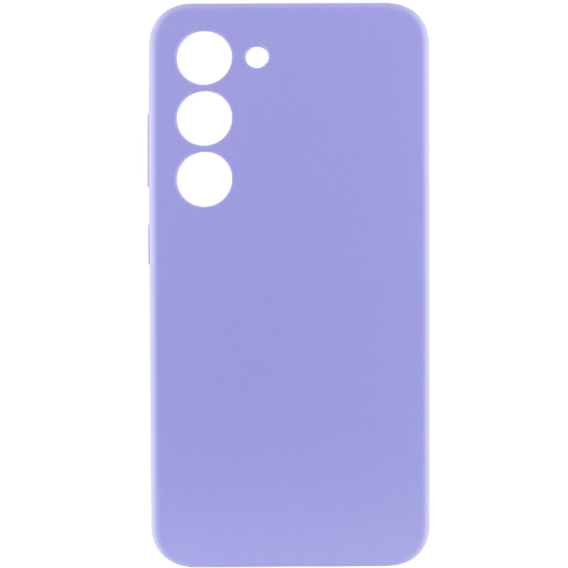 Чохол Silicone Cover Lakshmi Full Camera (AAA) для Samsung Galaxy S22, Бузковий / Dasheen, Силікон, купити оптом з доставкою