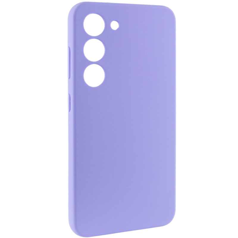 Чохол Silicone Cover Lakshmi Full Camera (AAA) для Samsung Galaxy S22, Бузковий / Dasheen 1, Силікон, купити оптом з доставкою