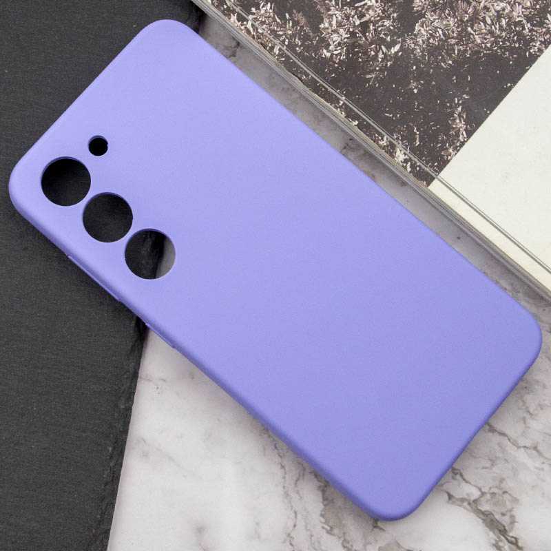 Чохол Silicone Cover Lakshmi Full Camera (AAA) для Samsung Galaxy S22, Бузковий / Dasheen 4, Силікон, купити оптом з доставкою