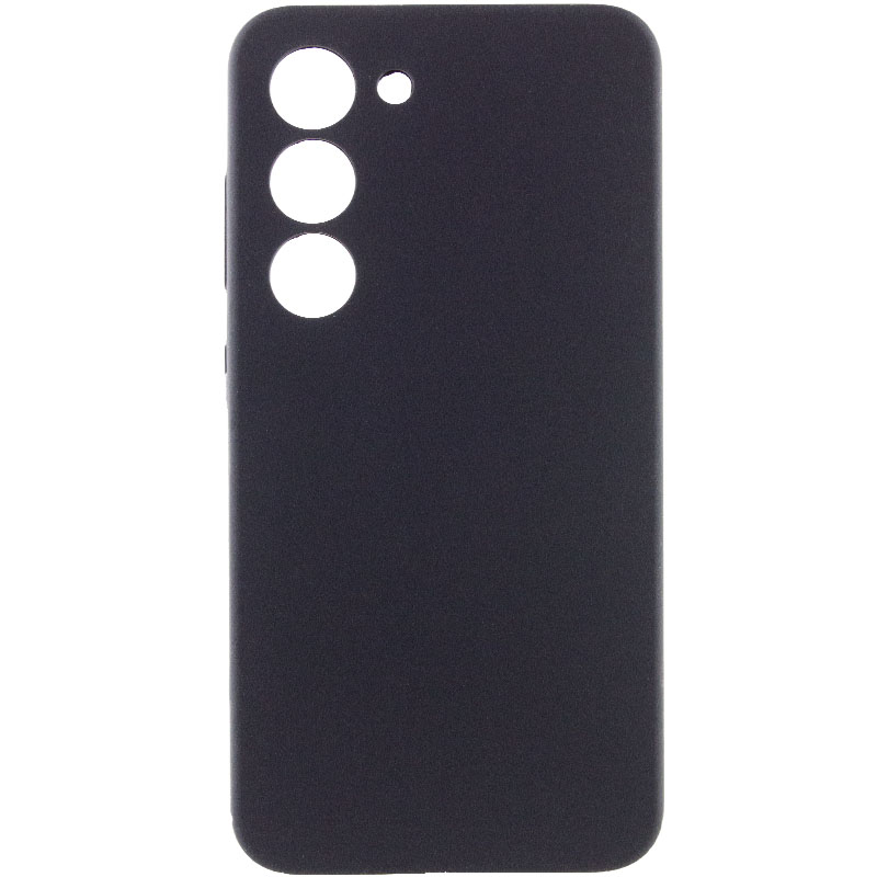 Чохол Silicone Cover Lakshmi Full Camera (AAA) для Samsung Galaxy S22, Чорний / Black, Силікон, купити оптом з доставкою