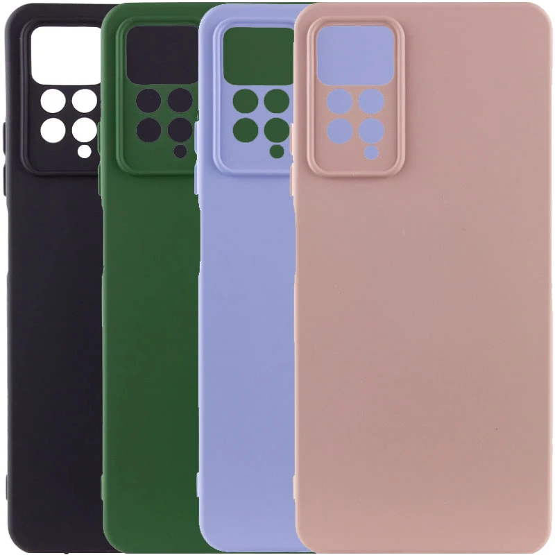 Чехол Silicone Cover Lakshmi Full Camera (AAA) для Xiaomi Redmi Note 11 Pro 4G/5G / 12 Pro 4G, Силикон, купить оптом с доставкой