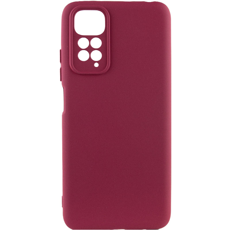 Чехол Silicone Cover Lakshmi Full Camera (AAA) для Xiaomi Redmi Note 11 Pro 4G/5G / 12 Pro 4G, Бордовый / Plum, Силикон, купить оптом с доставкой