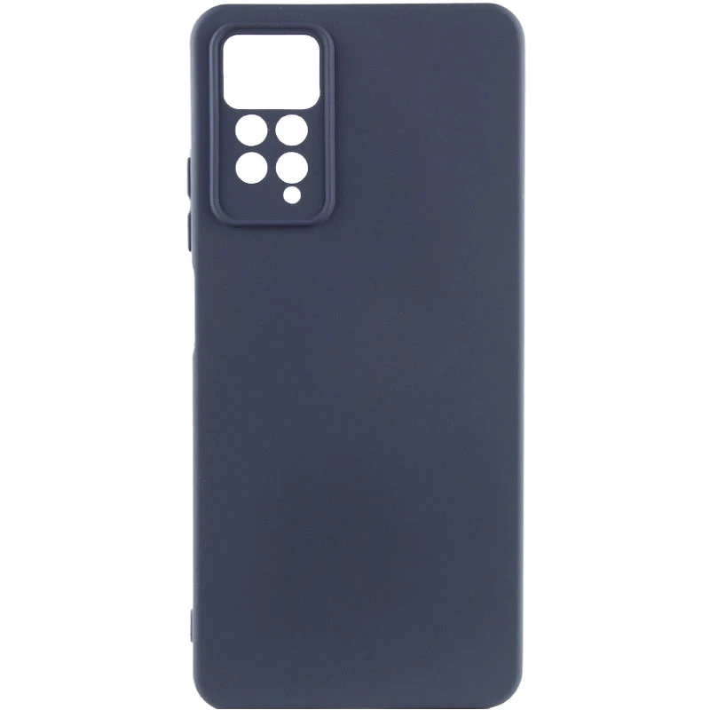 Чехол Silicone Cover Lakshmi Full Camera (AAA) для Xiaomi Redmi Note 11 Pro 4G/5G / 12 Pro 4G, Темно-синий / Midnight blue, Силикон, купить оптом с доставкой