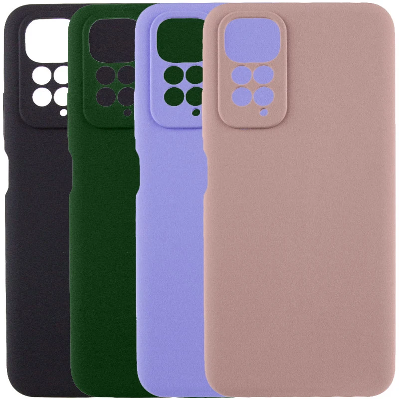 Чехол Silicone Cover Lakshmi Full Camera (AAA) для Xiaomi Redmi Note 11 (Global) / Note 11S, Силикон, купить оптом с доставкой
