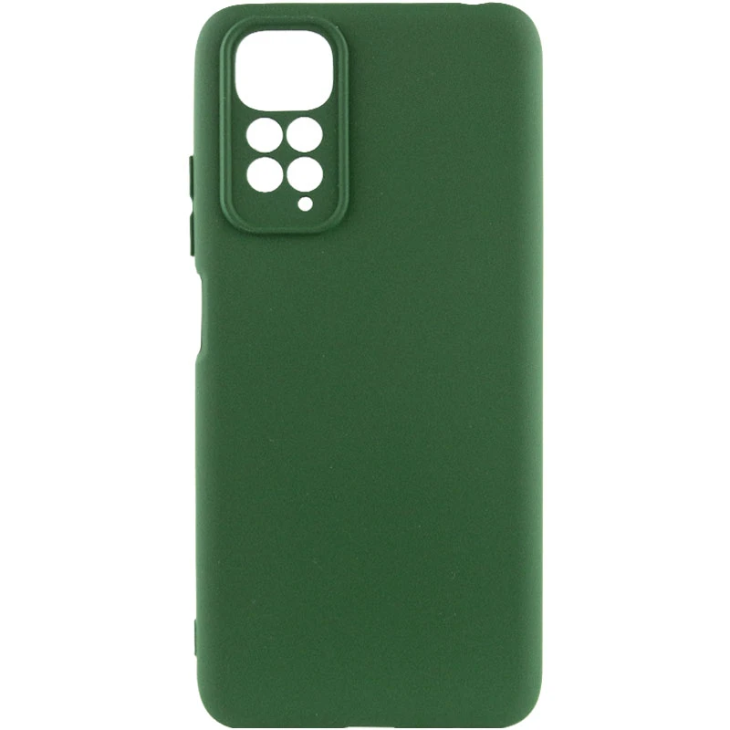 Чехол Silicone Cover Lakshmi Full Camera (AAA) для Xiaomi Redmi Note 11 (Global) / Note 11S, Зеленый / Cyprus Green, Силикон, купить оптом с доставкой