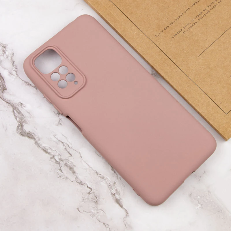 Чехол Silicone Cover Lakshmi Full Camera (AAA) для Xiaomi Redmi Note 11 (Global) / Note 11S, Розовый / Pink Sand 3, Силикон, купить оптом с доставкой