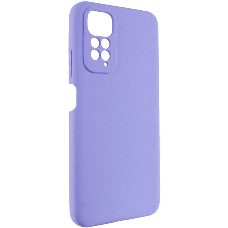 Чехол Silicone Cover Lakshmi Full Camera (AAA) для Xiaomi Redmi Note 11 (Global) / Note 11S, Сиреневый / Dasheen 1, Силикон, купить оптом с доставкой