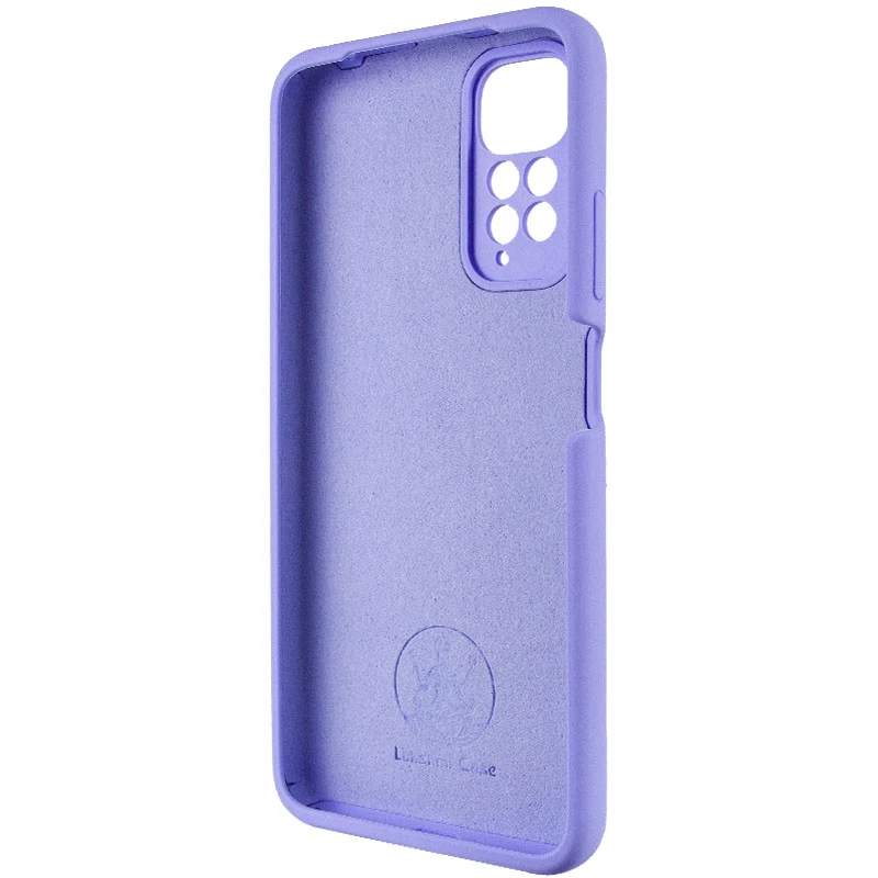 Чехол Silicone Cover Lakshmi Full Camera (AAA) для Xiaomi Redmi Note 11 (Global) / Note 11S, Сиреневый / Dasheen 3, Силикон, купить оптом с доставкой