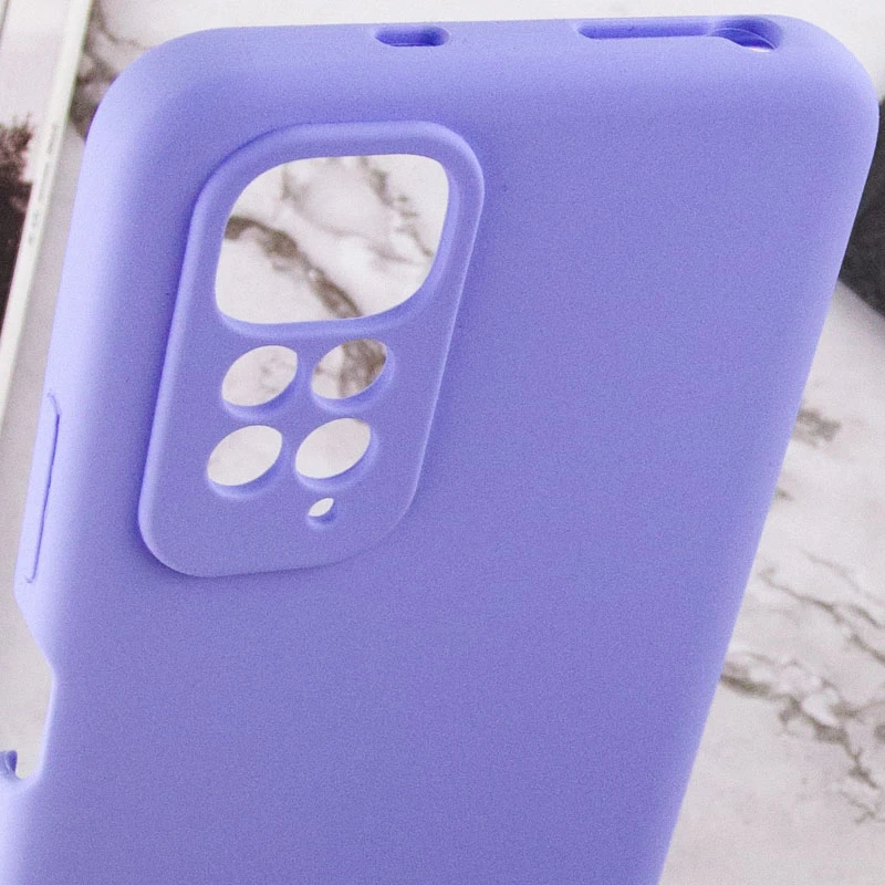 Чехол Silicone Cover Lakshmi Full Camera (AAA) для Xiaomi Redmi Note 11 (Global) / Note 11S, Сиреневый / Dasheen 5, Силикон, купить оптом с доставкой