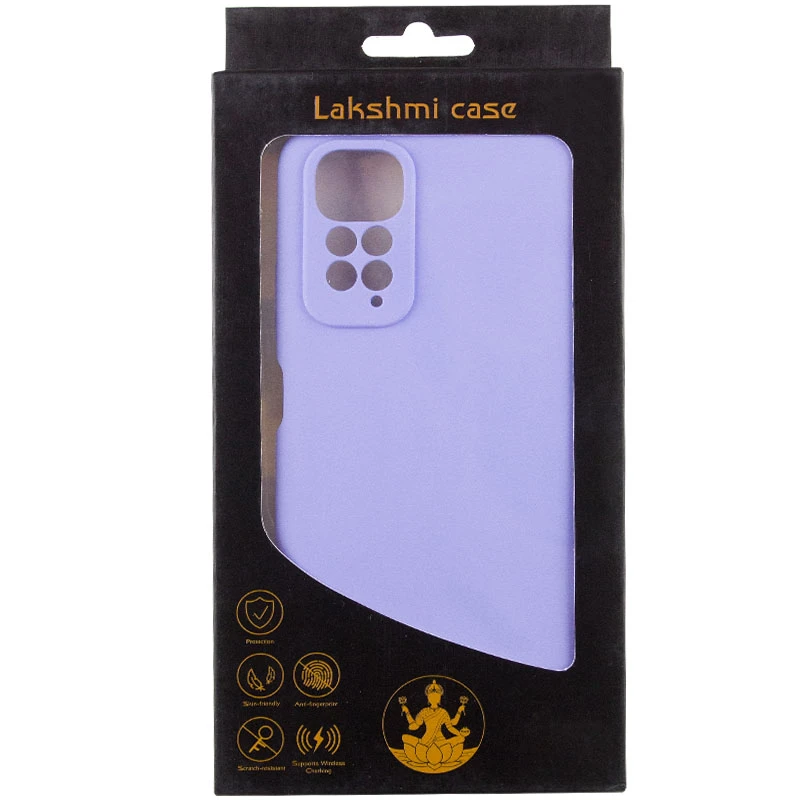 Чехол Silicone Cover Lakshmi Full Camera (AAA) для Xiaomi Redmi Note 11 (Global) / Note 11S, Сиреневый / Dasheen 7, Силикон, купить оптом с доставкой