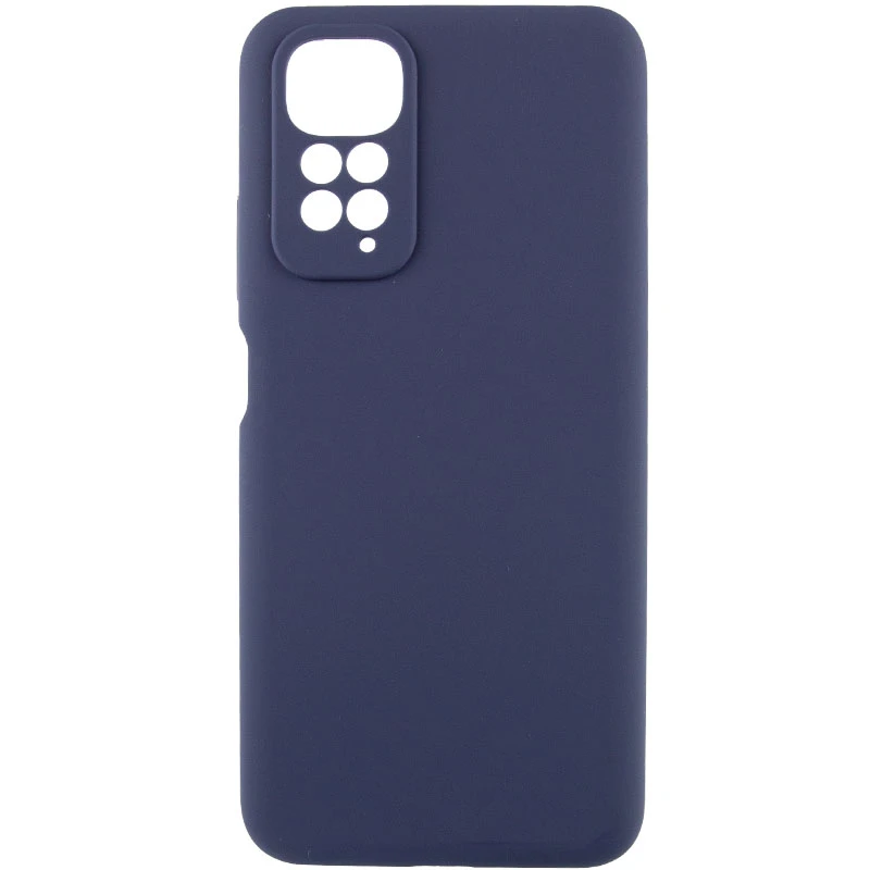 Чехол Silicone Cover Lakshmi Full Camera (AAA) для Xiaomi Redmi Note 11 (Global) / Note 11S, Темно-синий / Midnight blue, Силикон, купить оптом с доставкой