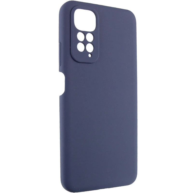 Чехол Silicone Cover Lakshmi Full Camera (AAA) для Xiaomi Redmi Note 11 (Global) / Note 11S, Темно-синий / Midnight blue 1, Силикон, купить оптом с доставкой