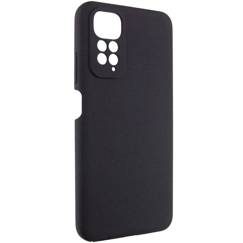 Чехол Silicone Cover Lakshmi Full Camera (AAA) для Xiaomi Redmi Note 11 (Global) / Note 11S, Черный / Black 1, Силикон, купить оптом с доставкой