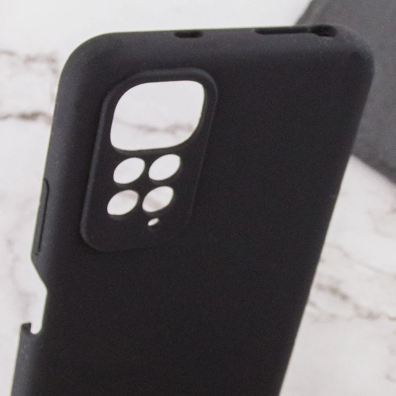 Чехол Silicone Cover Lakshmi Full Camera (AAA) для Xiaomi Redmi Note 11 (Global) / Note 11S, Черный / Black 5, Силикон, купить оптом с доставкой