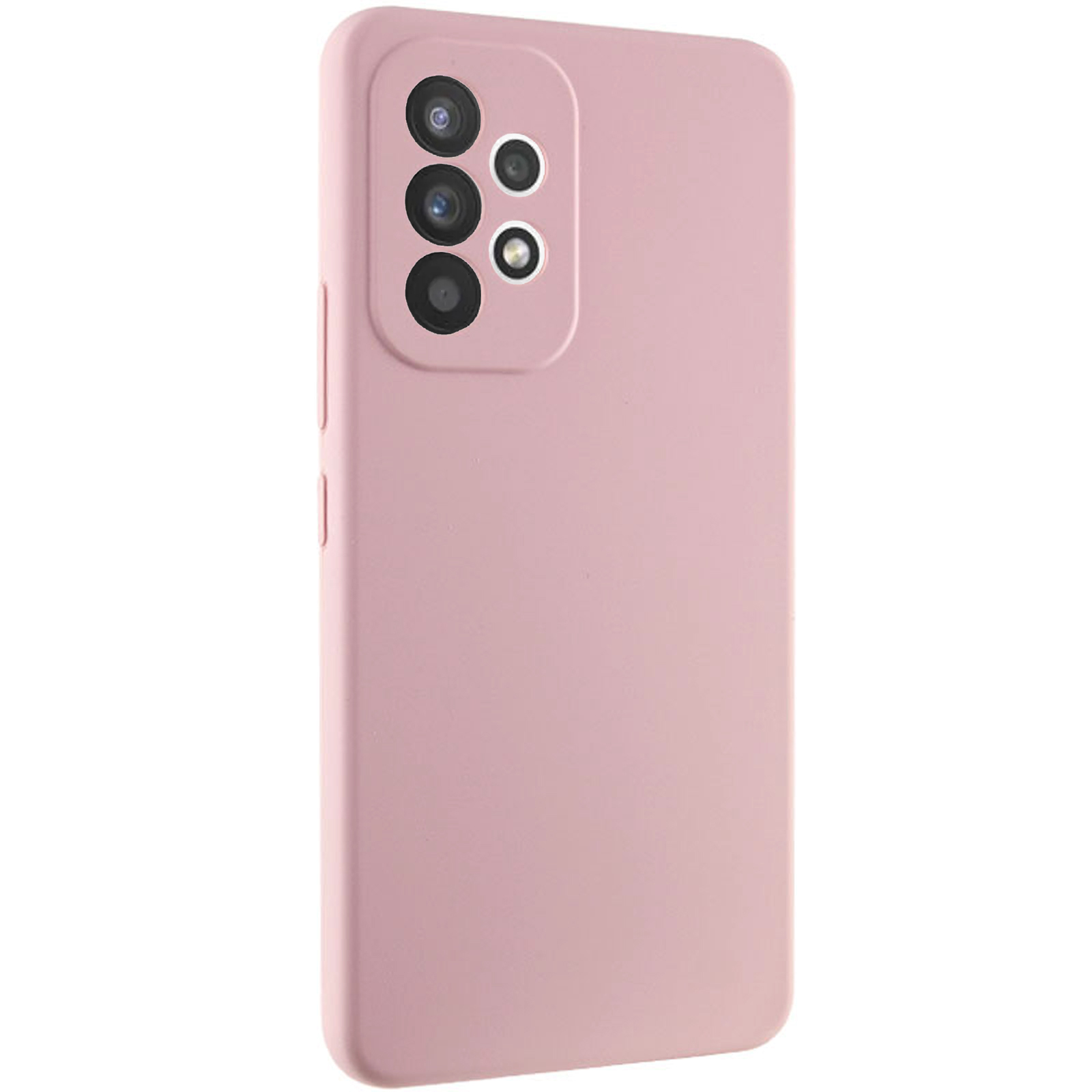 Чохол Silicone Cover Lakshmi Full Camera (AAA) для Samsung Galaxy A53 5G, Рожевий / Pink Sand, Силікон, купити оптом з доставкою