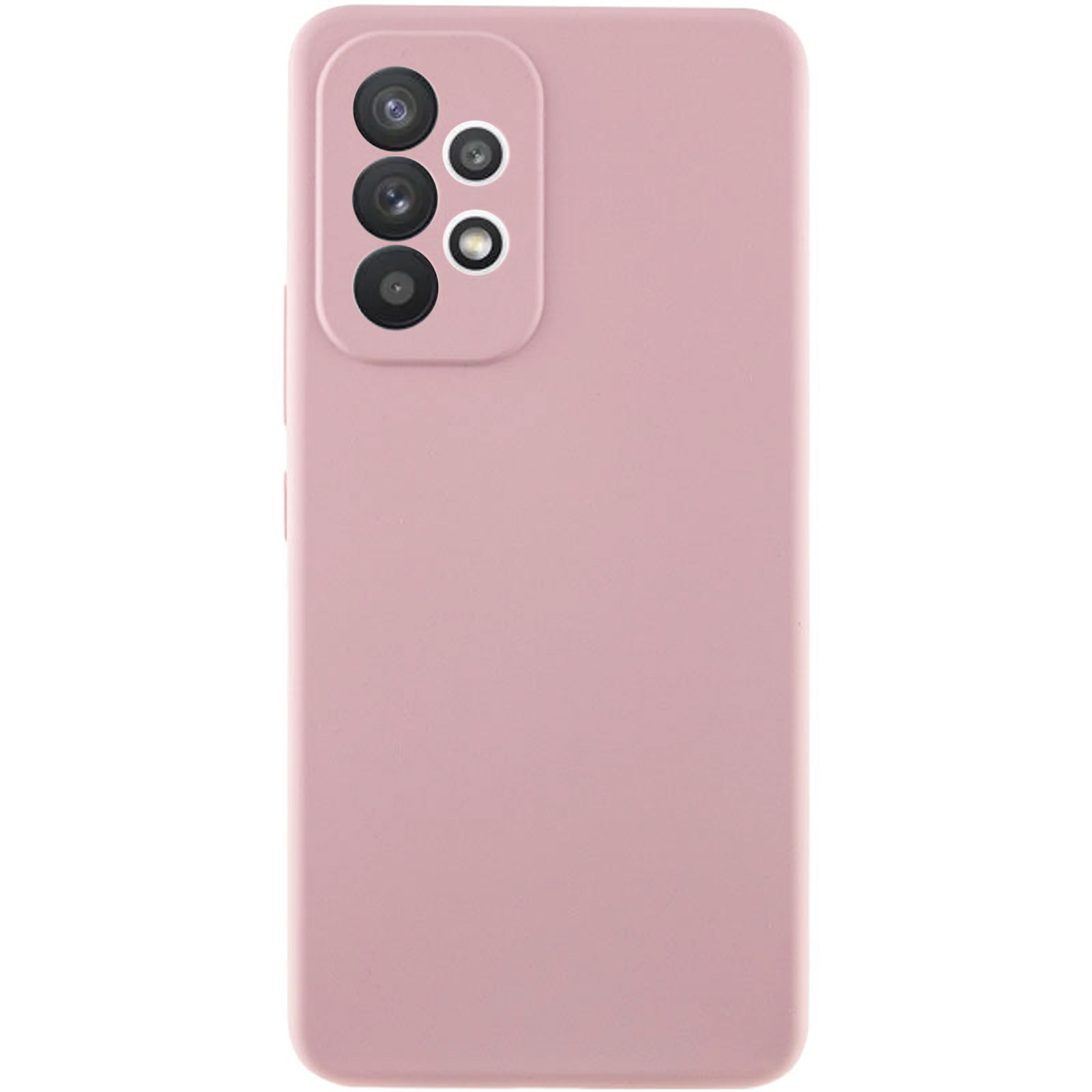 Чохол Silicone Cover Lakshmi Full Camera (AAA) для Samsung Galaxy A53 5G, Рожевий / Pink Sand 1, Силікон, купити оптом з доставкою