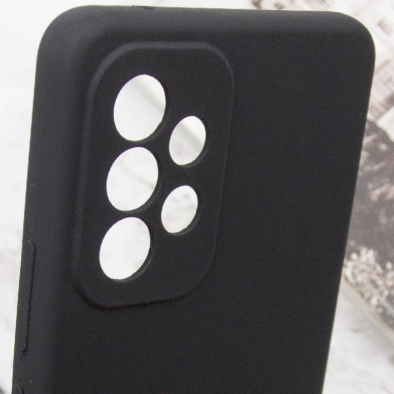 Чохол Silicone Cover Lakshmi Full Camera (AAA) для Samsung Galaxy A53 5G, Чорний / Black 1, Силікон, купити оптом з доставкою