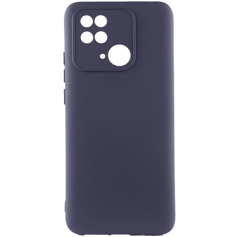 Чохол Silicone Cover Lakshmi Full Camera (AAA) для Xiaomi Redmi 10C, Сірий / Dark Gray, Силікон, купити оптом з доставкою