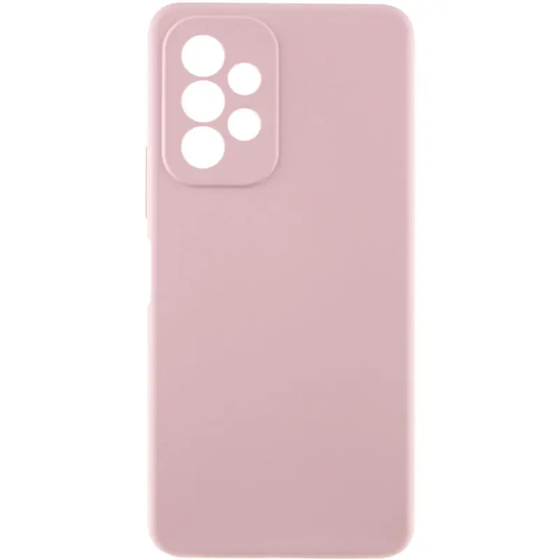 Чехол Silicone Cover Lakshmi Full Camera (AAA) для Samsung Galaxy A23 4G, Розовый / Pink Sand, Силикон, купить оптом с доставкой