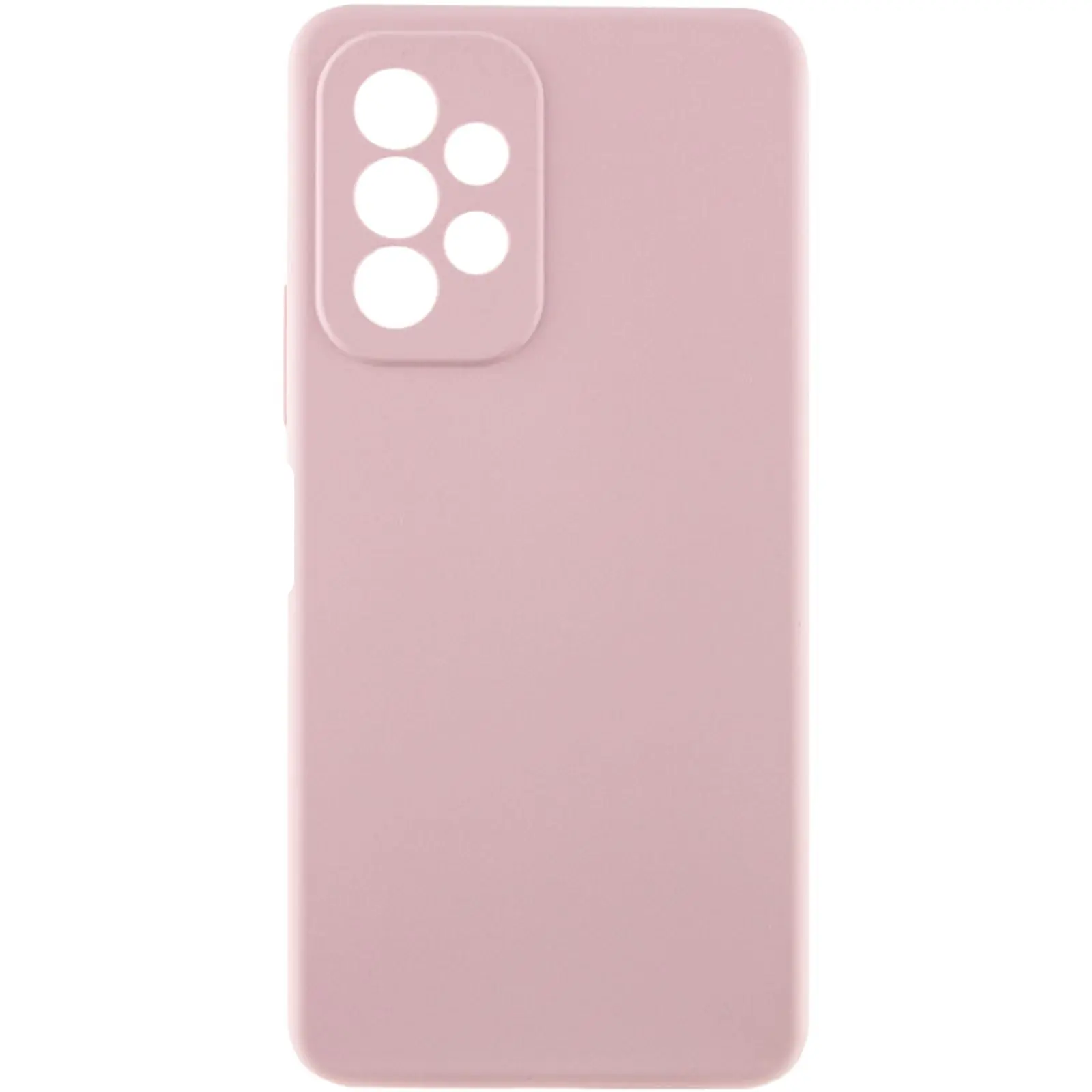 Чехол Silicone Cover Lakshmi Full Camera (AAA) для Samsung Galaxy A23 4G, Розовый / Pink Sand, Силикон, купить оптом с доставкой
