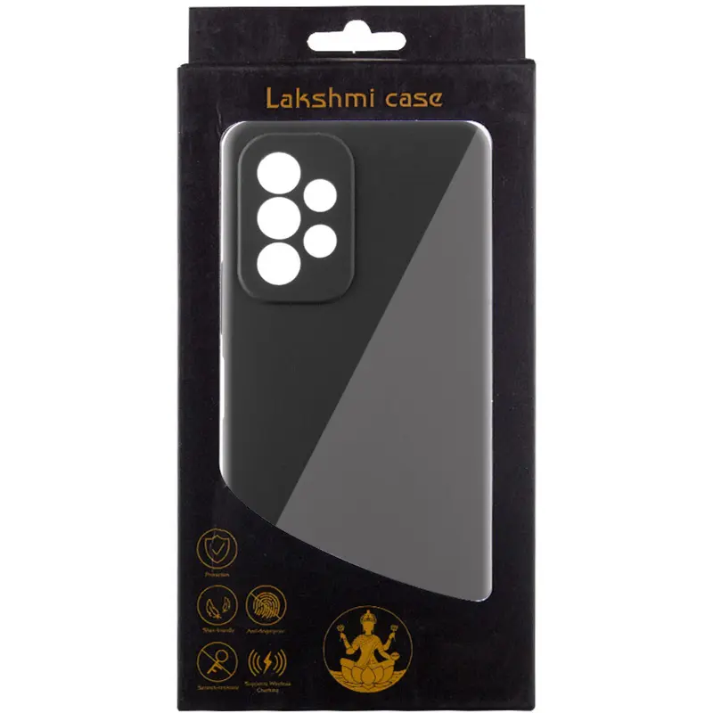 Чехол Silicone Cover Lakshmi Full Camera (AAA) для Samsung Galaxy A23 4G, Черный / Black 1, Силикон, купить оптом с доставкой