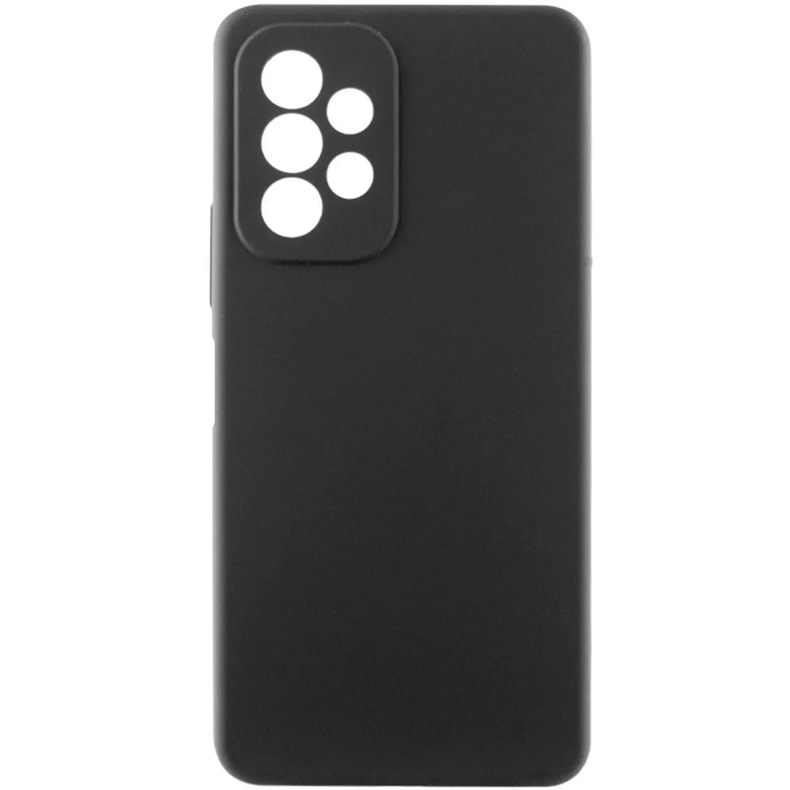 Чехол Silicone Cover Lakshmi Full Camera (AAA) для Samsung Galaxy A23 4G, Черный / Black, Силикон, купить оптом с доставкой