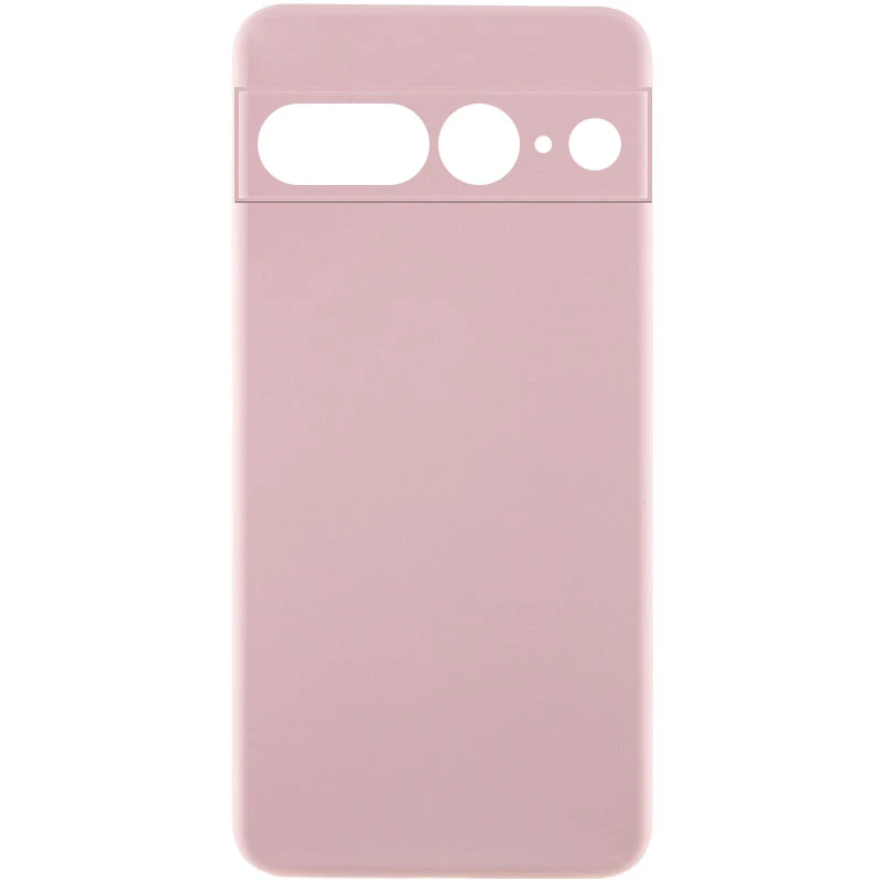 Чехол Silicone Cover Lakshmi Full Camera (AAA) для Google Pixel 7 Pro, Розовый / Pink Sand, Силикон, купить оптом с доставкой