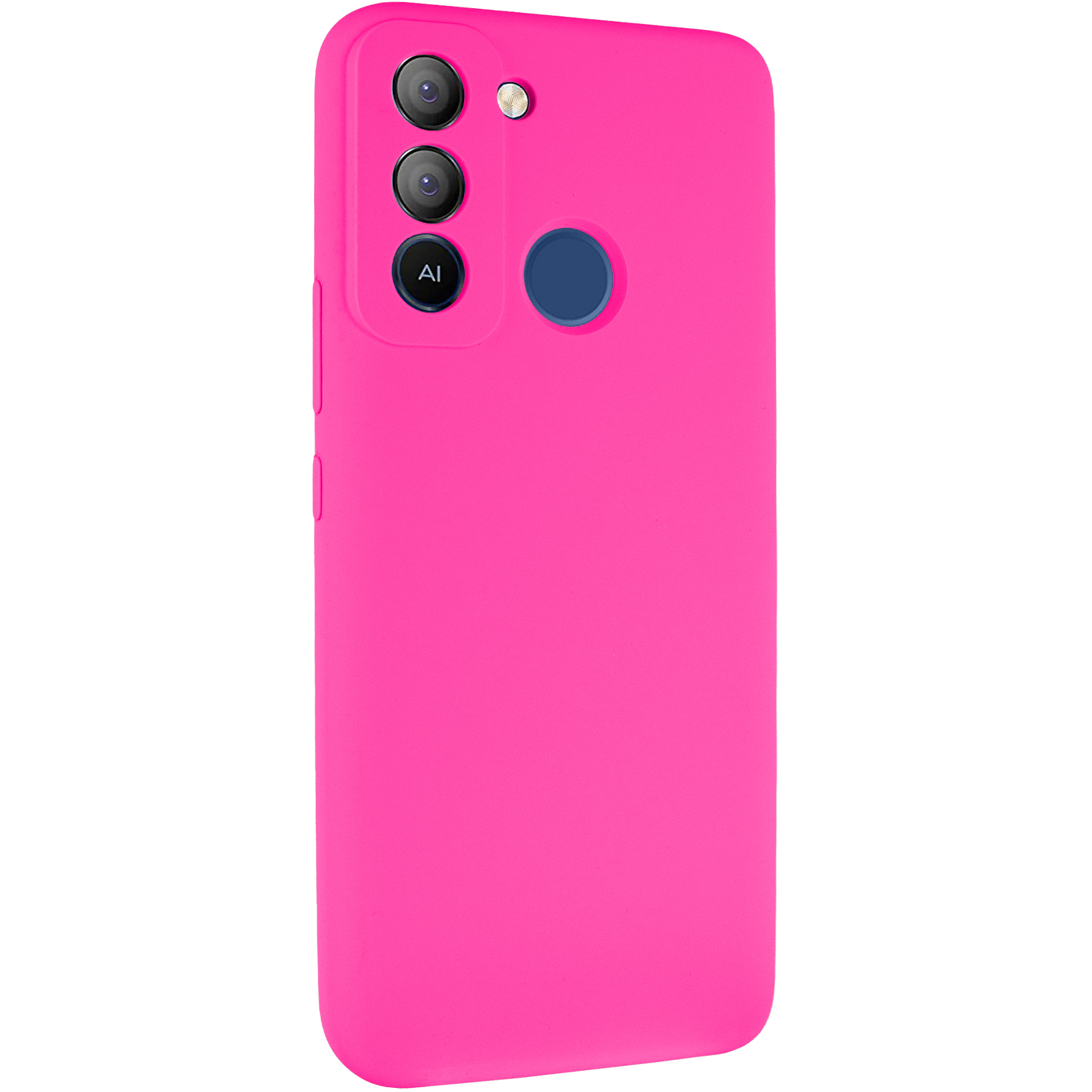 Чохол Silicone Cover Lakshmi Full Camera (AAA) для TECNO Pop 5 LTE, Рожевий / Barbie pink, Силікон, купити оптом з доставкою