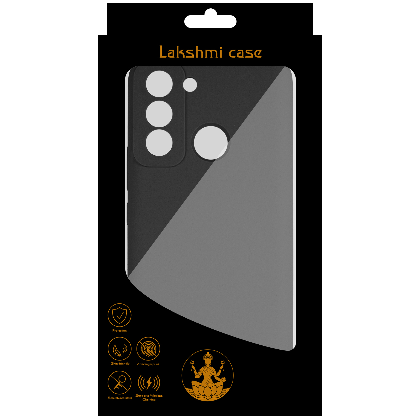 Чохол Silicone Cover Lakshmi Full Camera (AAA) для TECNO Pop 5 LTE, Чорний / Black 2, Силікон, купити оптом з доставкою