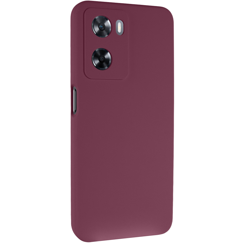 Чохол Silicone Cover Lakshmi Full Camera (AAA) для Oppo A57s / A77s, Бордовий / Plum, Силікон, купити оптом з доставкою