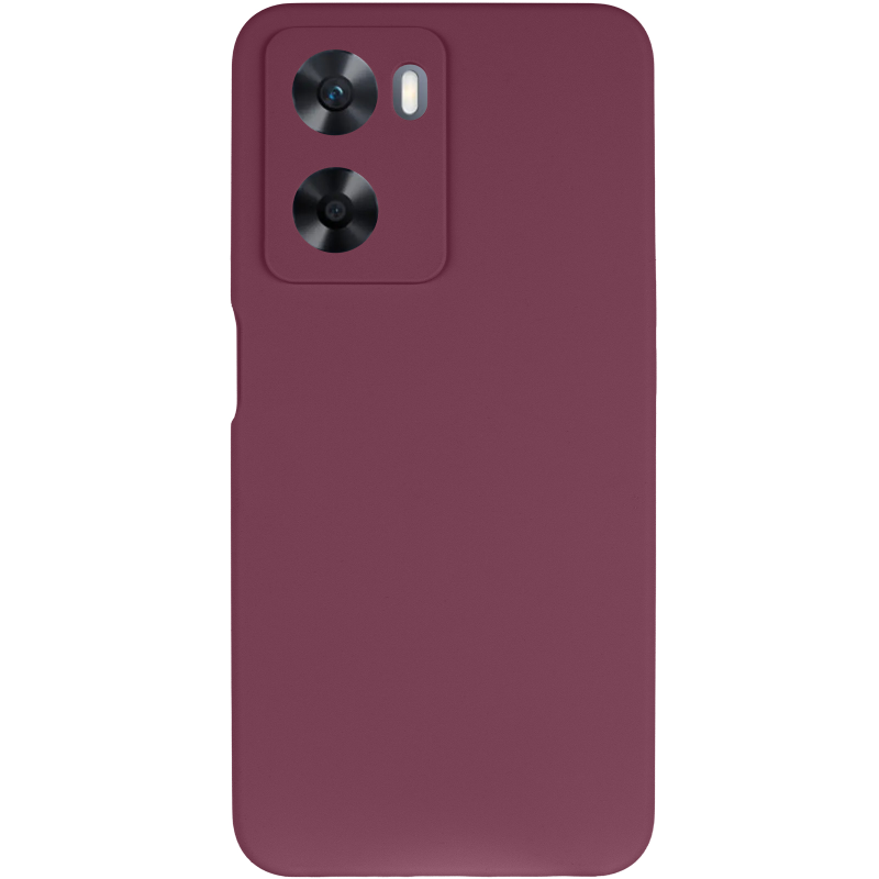 Чохол Silicone Cover Lakshmi Full Camera (AAA) для Oppo A57s / A77s, Бордовий / Plum 1, Силікон, купити оптом з доставкою