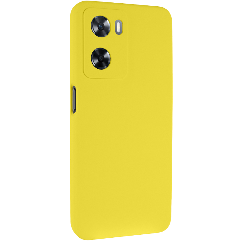 Чохол Silicone Cover Lakshmi Full Camera (AAA) для Oppo A57s / A77s, Жовтий / Yellow, Силікон, купити оптом з доставкою