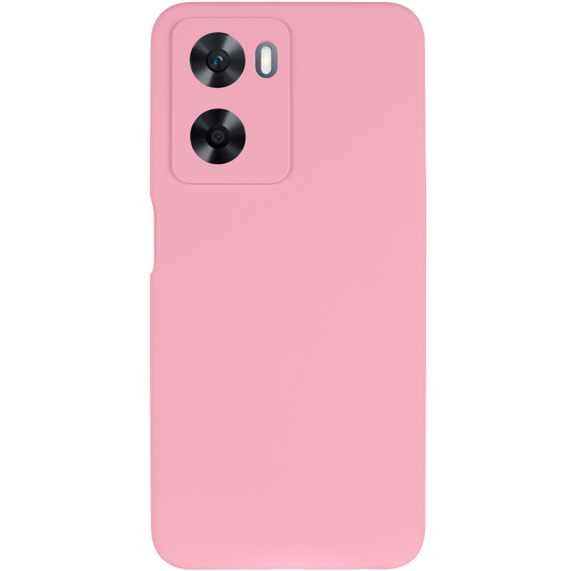 Чохол Silicone Cover Lakshmi Full Camera (AAA) для Oppo A57s / A77s, Рожевий / Light pink 1, Силікон, купити оптом з доставкою